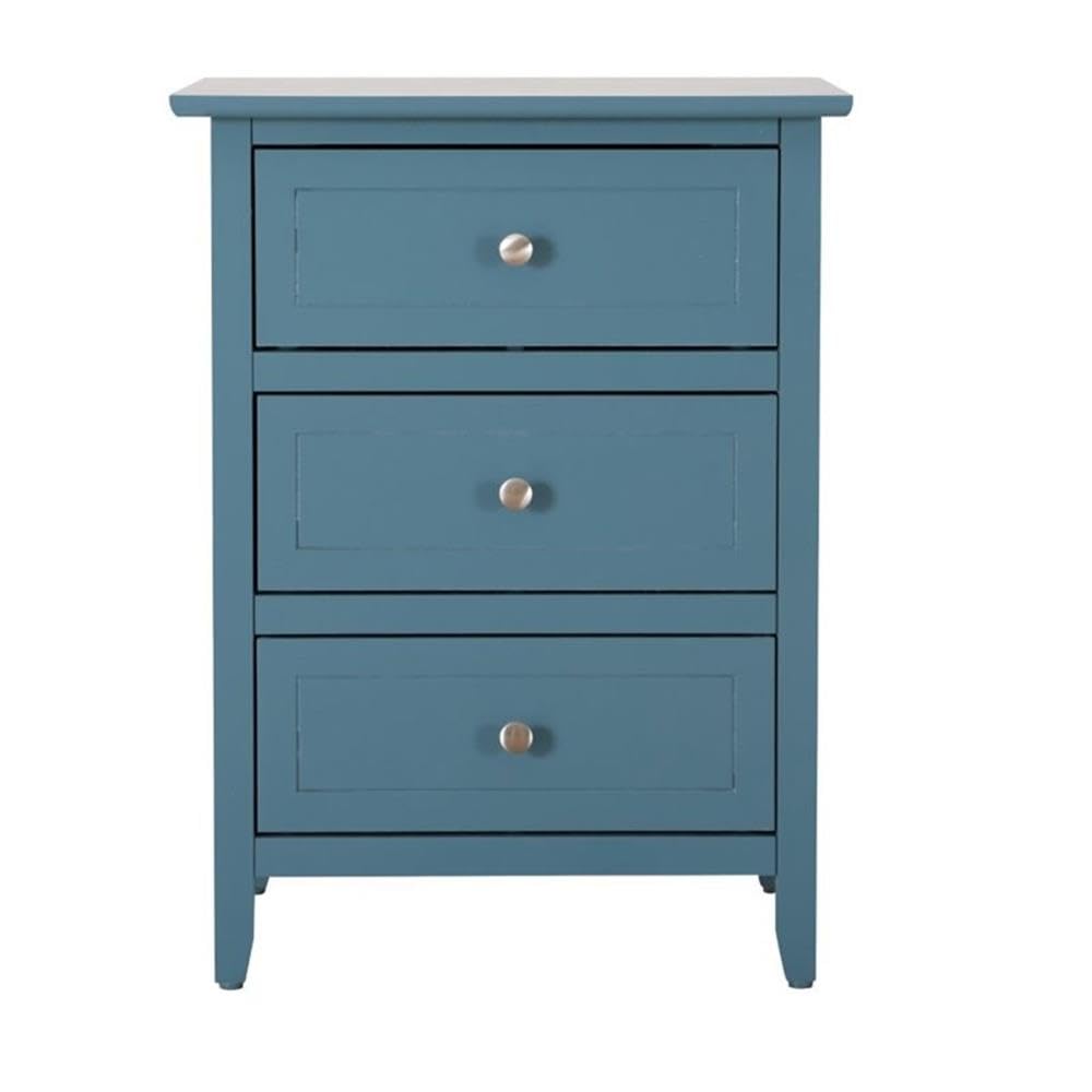 Set of 2 Engineered Wood 3-Drawer Nightstands M7262