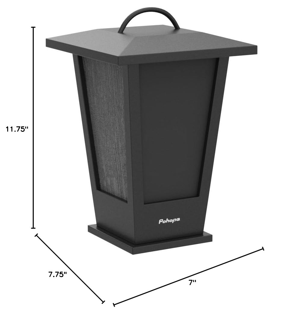 Pinao Black Waterproof Bluetooth Speakers 2 Packs 20W with LED Lights U393910