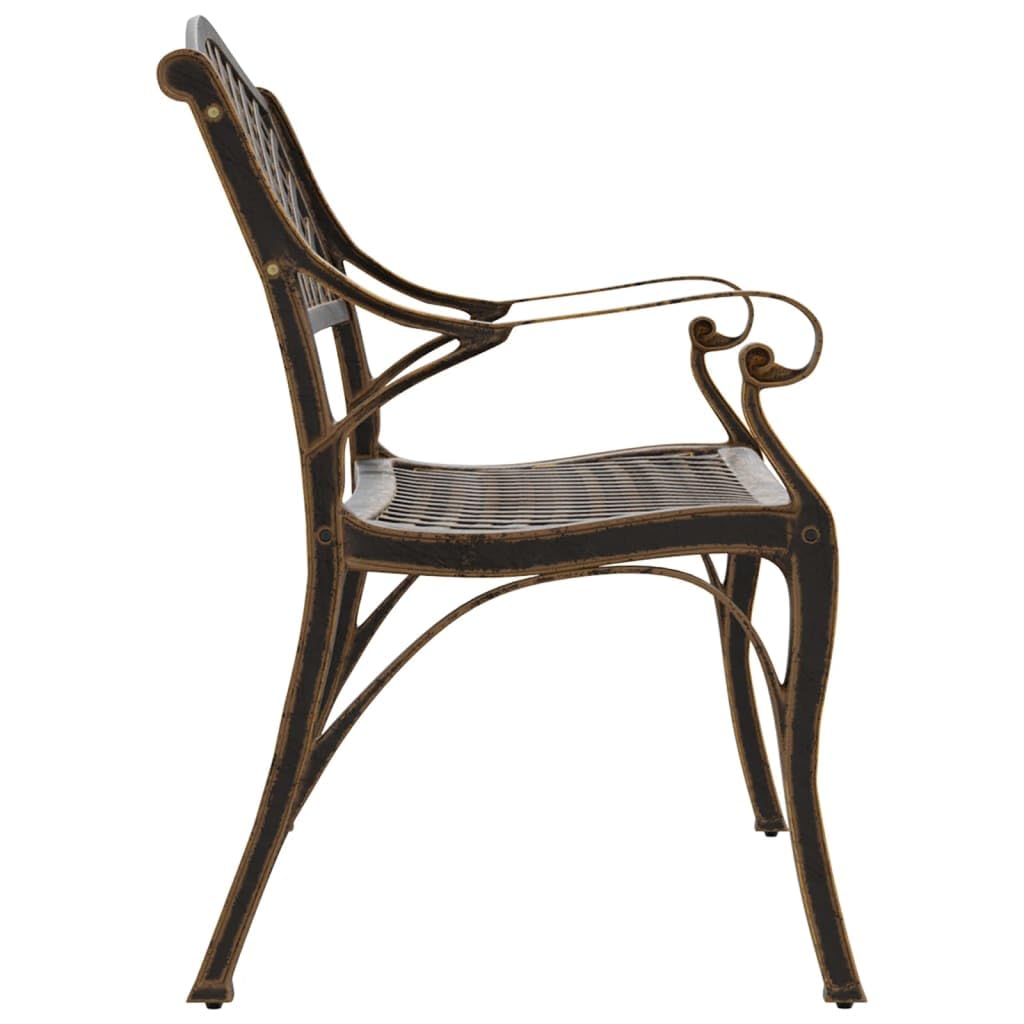 Cast Aluminum and Cast Iron Garden Bench M449