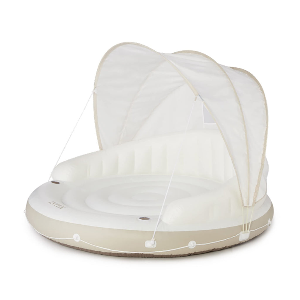 Inflatable Pool Float Lounge with Sunshade M921