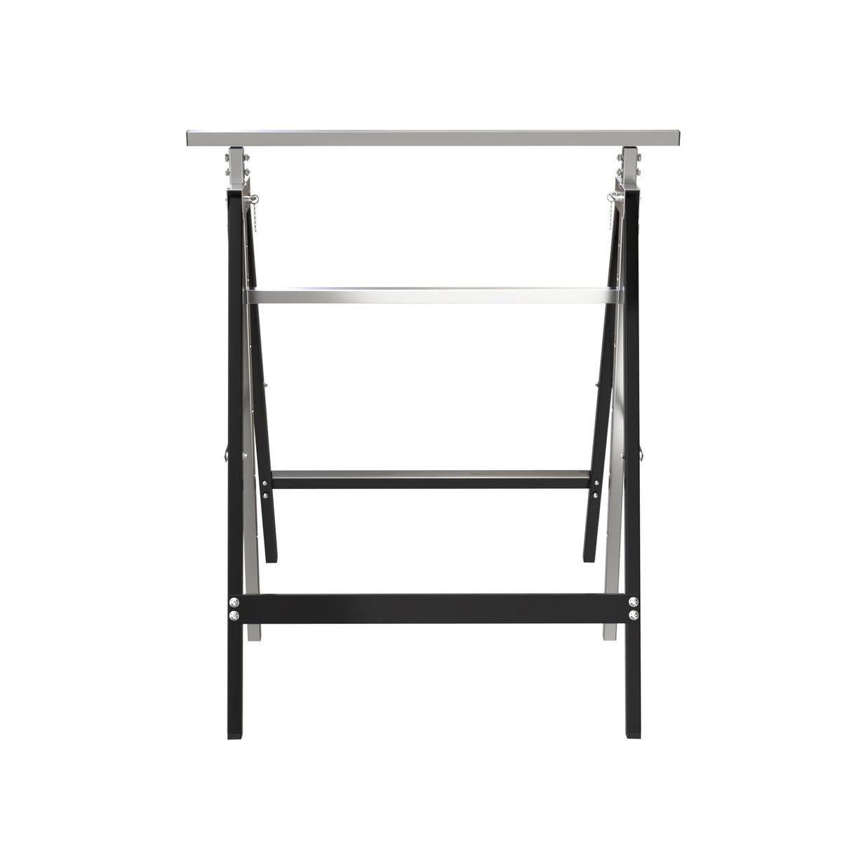 Heavy Duty Steel Sawhorse Brackets 2 Pack Adjustable Folding 330 lbs Capacity W5690