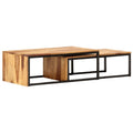 2 pcs Solid Sheesham Wood Nesting Tables C232