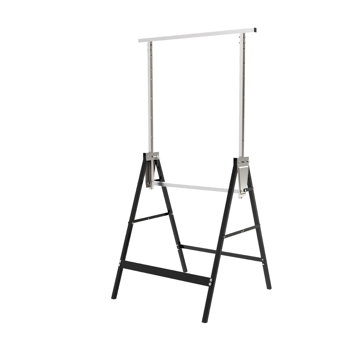 Heavy Duty Steel Sawhorse Brackets 2 Pack Adjustable Folding 330 lbs Capacity W5690