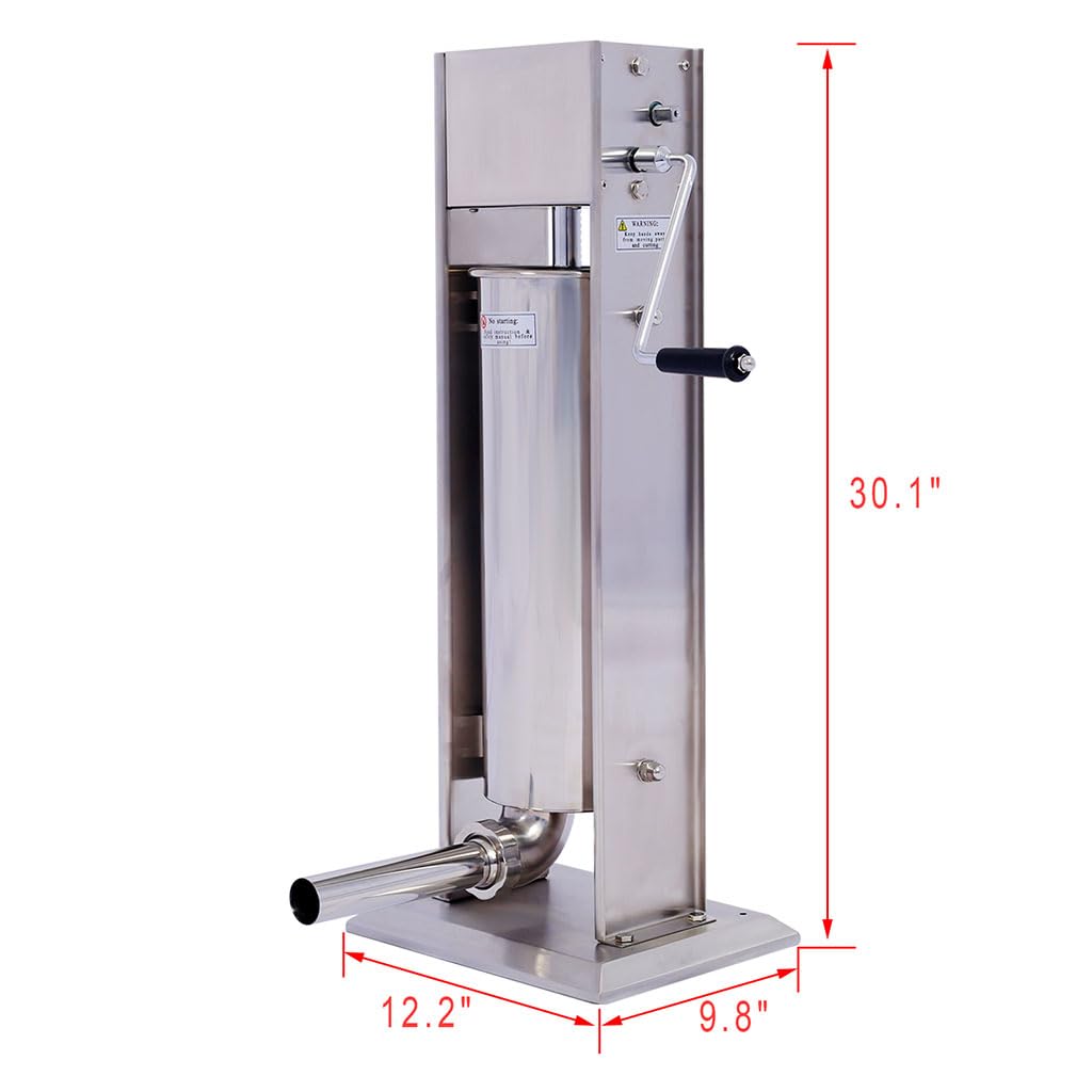 7L Stainless Steel Vertical Sausage Stuffer J546075