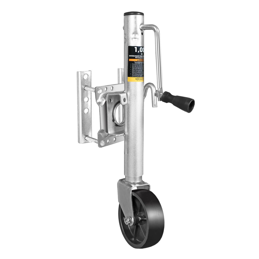 1000 lbs Heavy Duty Swivel Trailer Jack with Wheel W7929