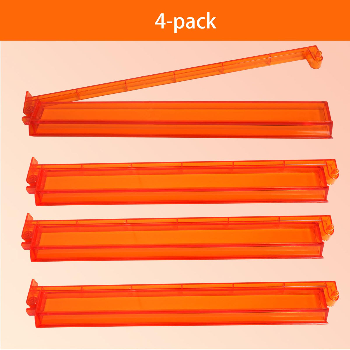Set of 4 Compact Plastic Mahjong Racks with Pushers Z37736
