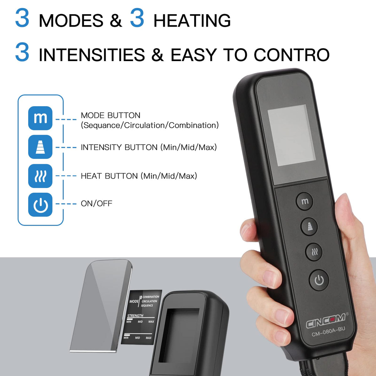 Leg Massager with Heat and Compression F9333