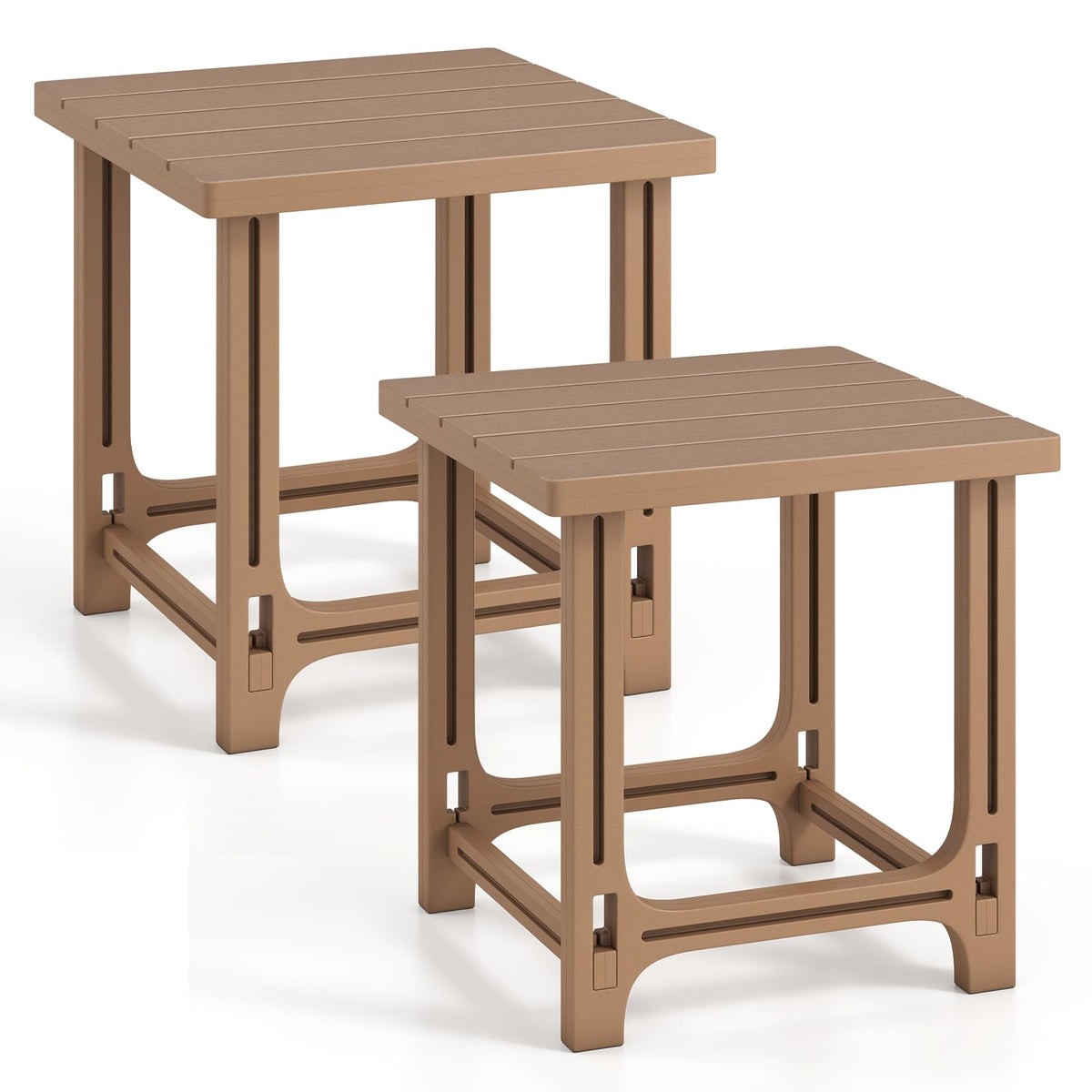 Brown Adirondack Side Table Set of 2 G1355