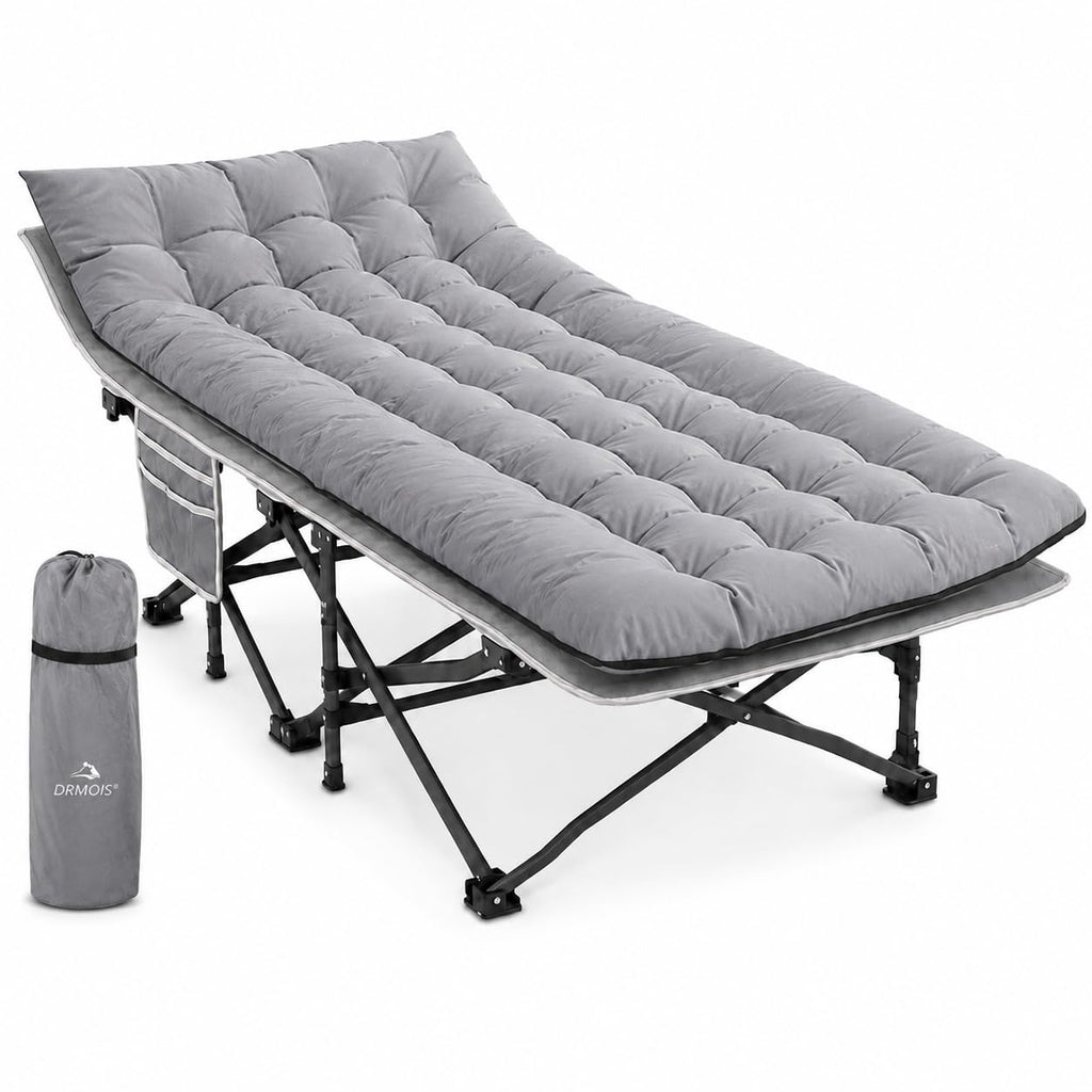 Oversized Portable Foldable Camping Cot with Sleeping Pad W68906