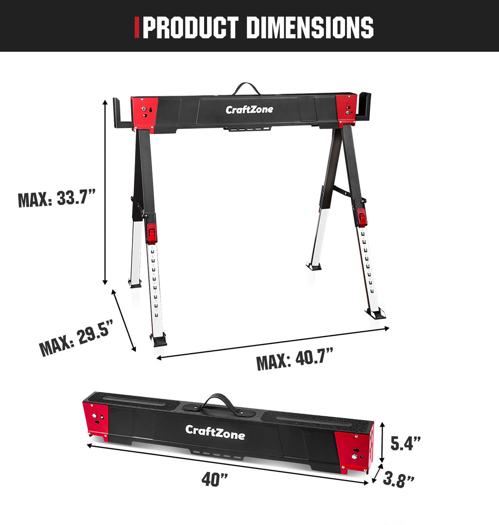 Folding Heavy Duty 2 Pack Saw Horses K7063