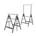 Heavy Duty Steel Sawhorse Brackets 2 Pack Adjustable Folding 330 lbs Capacity W5690
