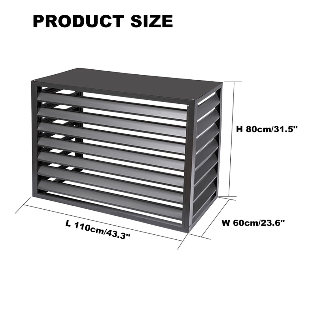 Aluminum 4-Panel AC Condenser Fence U4914