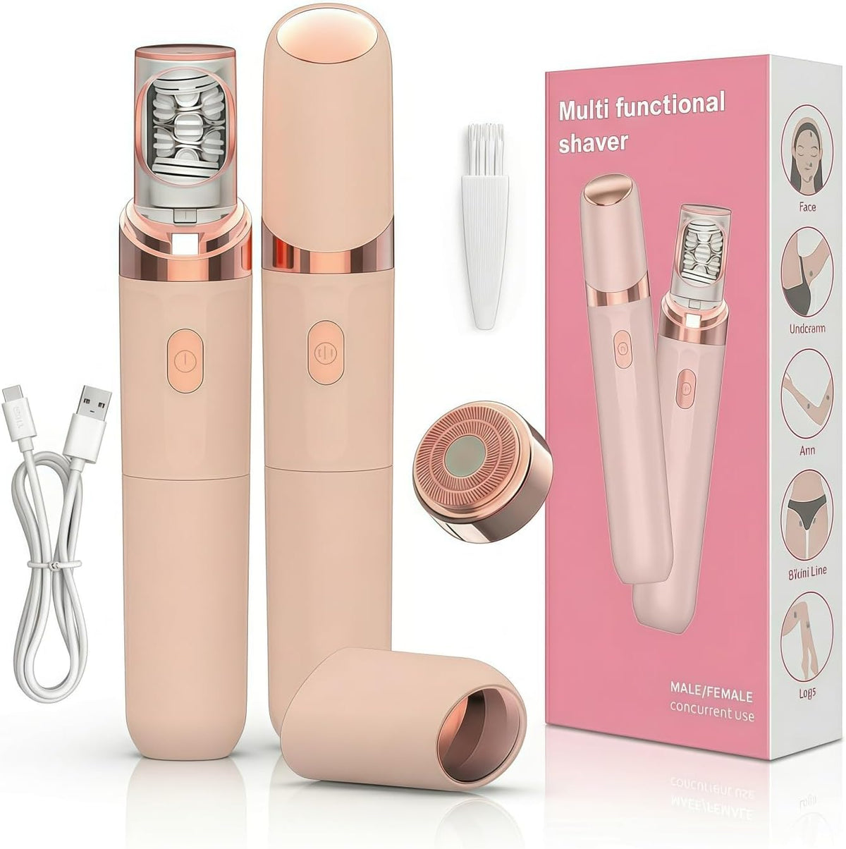 Rechargeable Cordless Electric Facial Epilator V2139