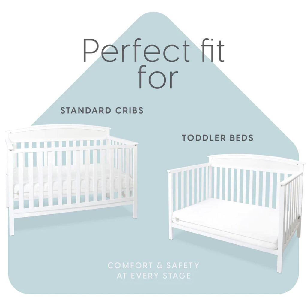 Infant Crib and Toddler Mattress, Machine Washable Waterproof Cover I913