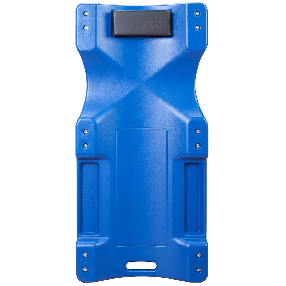 Blue Plastic Rolling Garage Creeper with Padded Headrest and 6 Casters B403