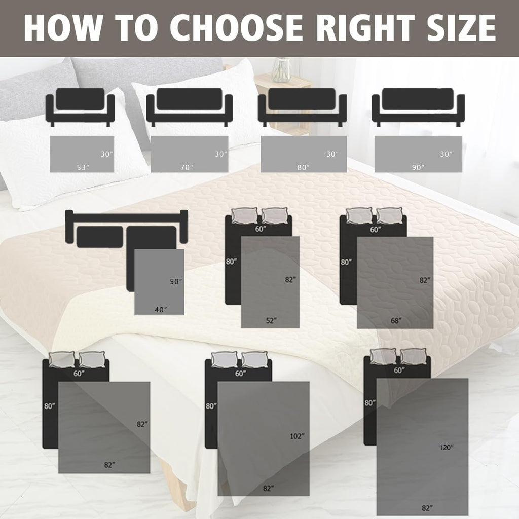 Waterproof Pet Bed Cover 30x70 Inch Dark Grey G944