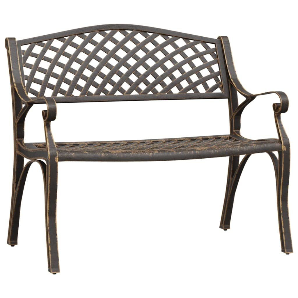 Cast Aluminum and Cast Iron Garden Bench M449