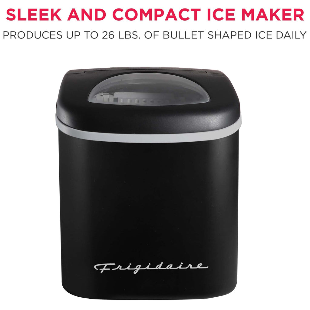 Compact Countertop Ice Maker 26 lb per Day Black I69212