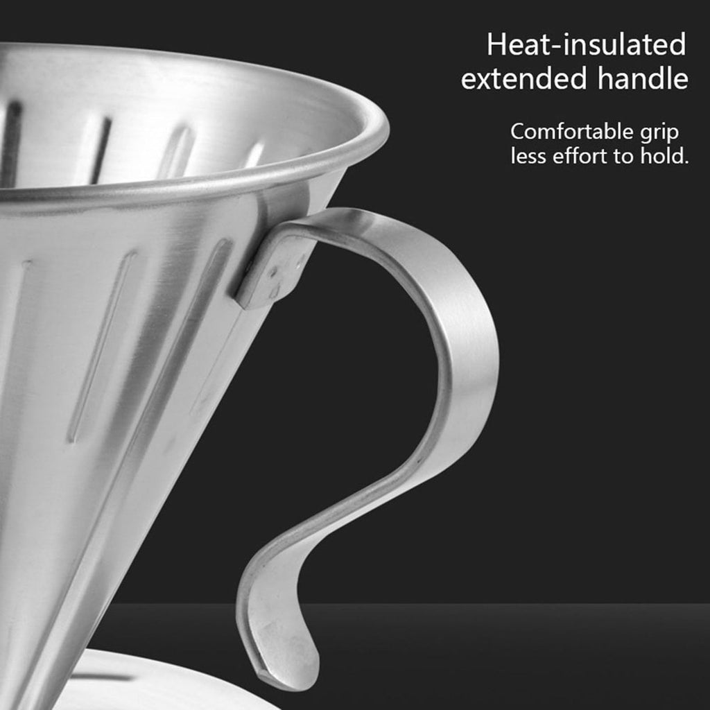 Pour over Stainless Steel Reusable Coffee Dripper D579