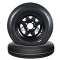 2-Pack 5.30-12 Trailer Tires with Rim, 6-Ply, 1050 LBS Load I9858