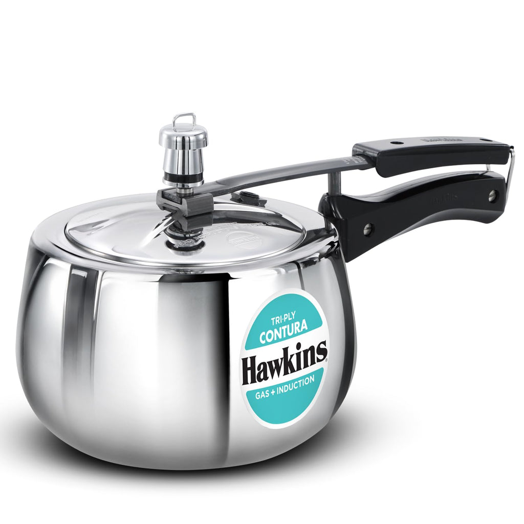 3 Litre Triply Stainless Steel Pressure Cooker C4592
