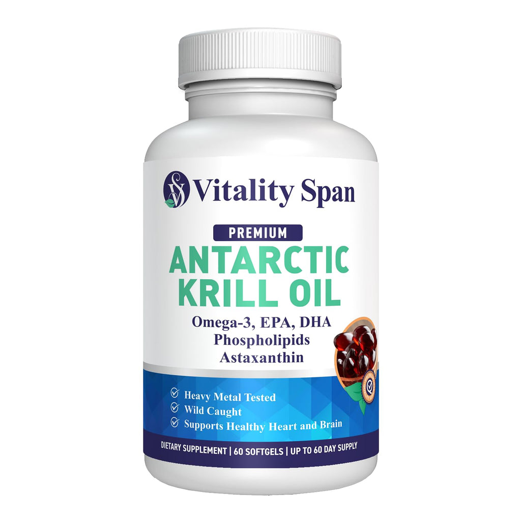 Krill Oil 500mg Omega-3 EPA & DHA 60 Softgels Q12795