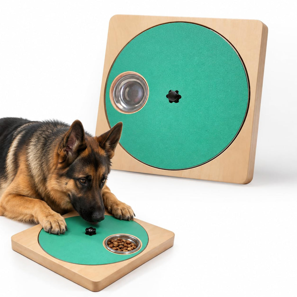 Wooden Dog Nail Scratch Board with Treat Box E95828