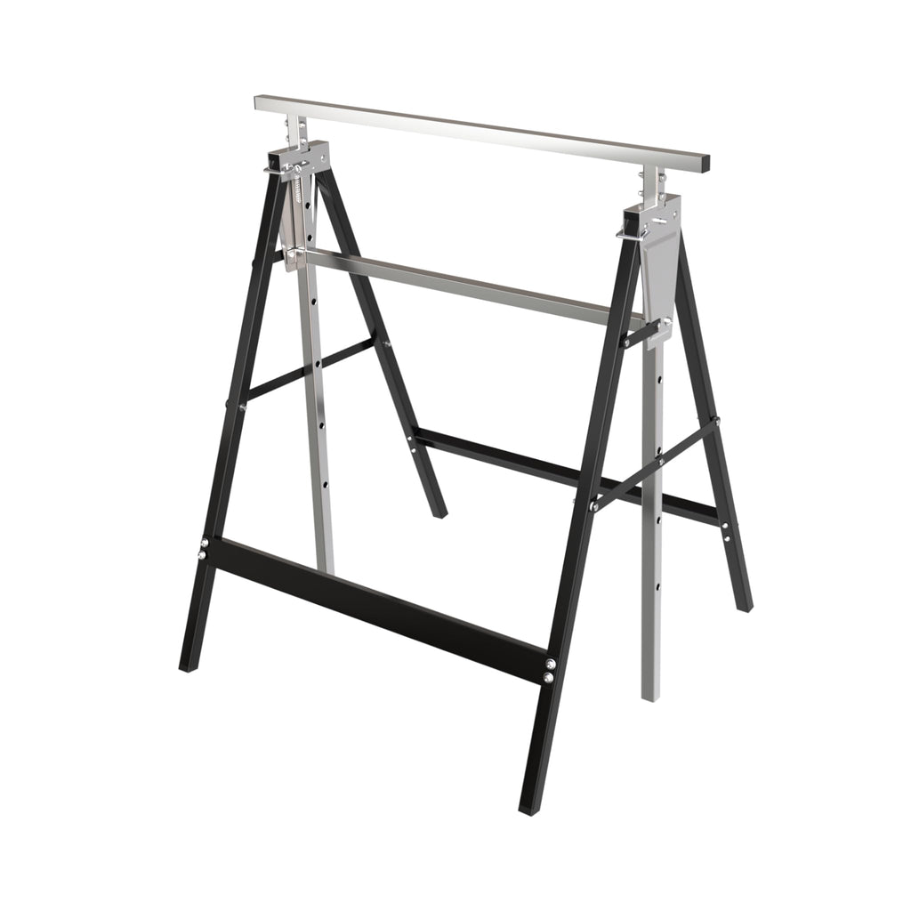 Heavy Duty Steel Sawhorse Brackets 2 Pack Adjustable Folding 330 lbs Capacity W5690