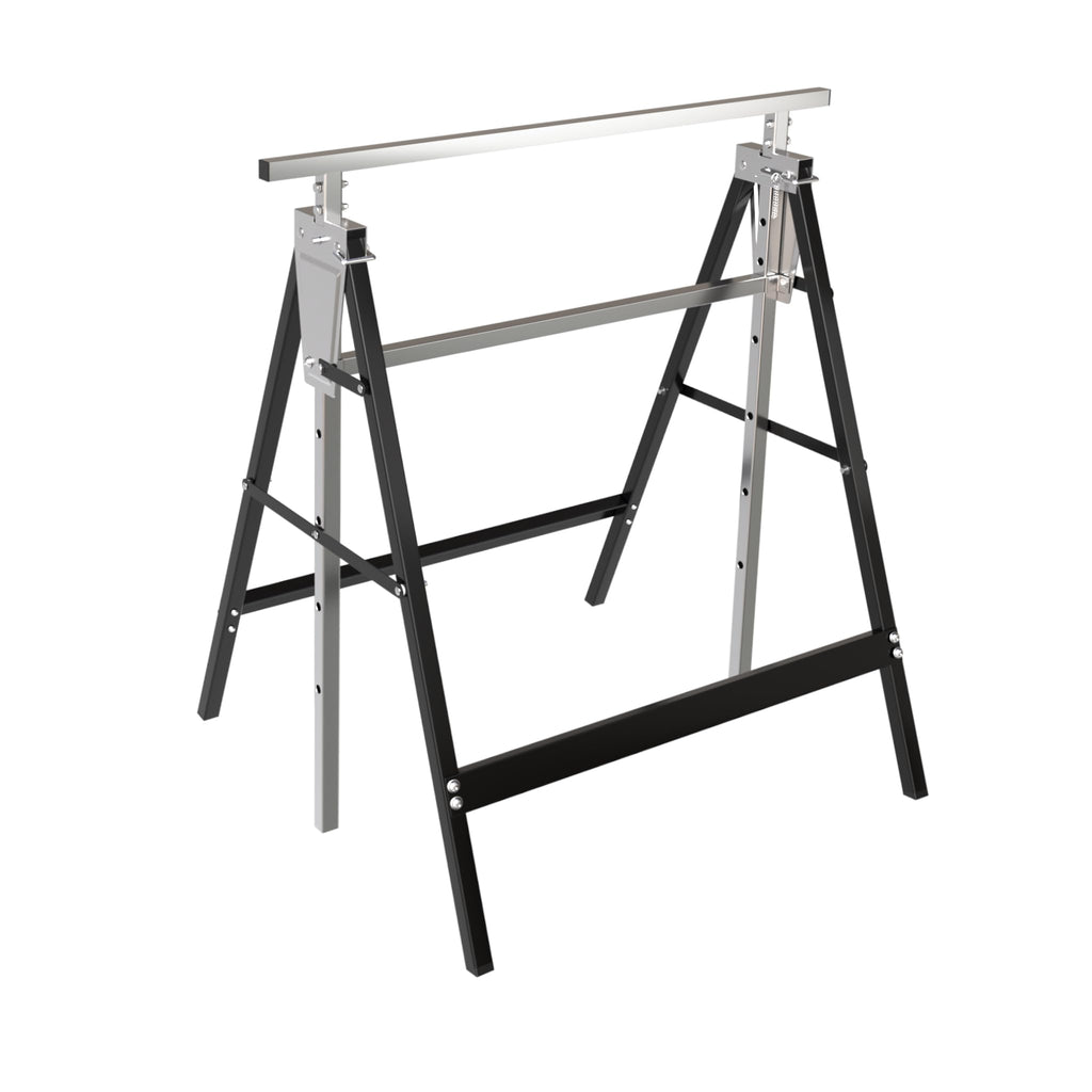 Heavy Duty Steel Sawhorse Brackets 2 Pack Adjustable Folding 330 lbs Capacity W5690