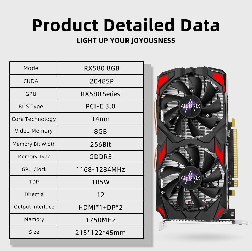 RX 580 8GB GDDR5 Graphics Card G69408