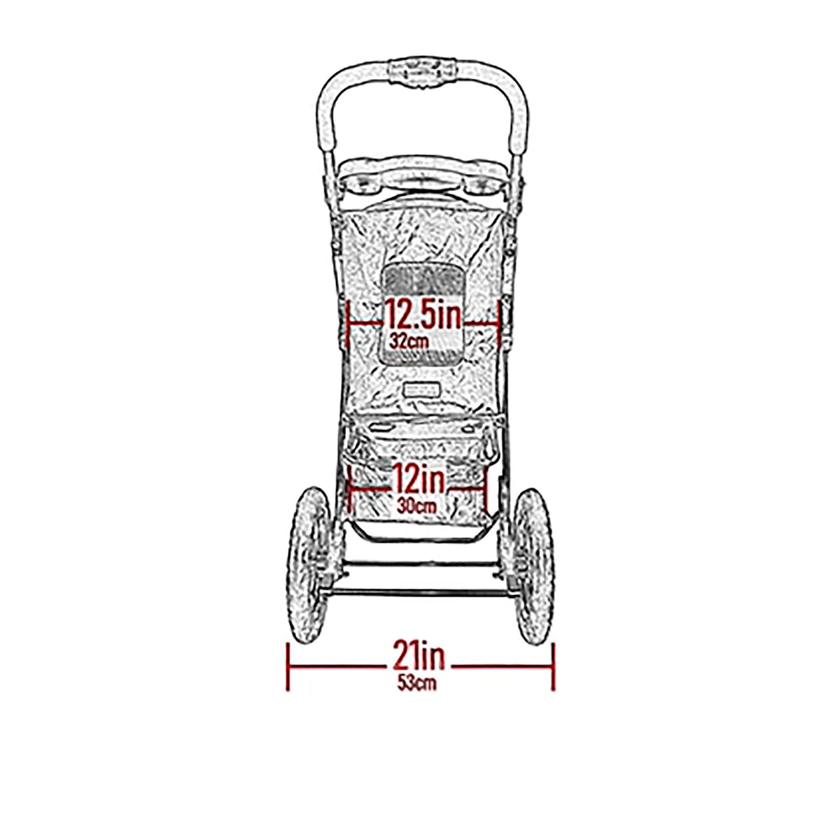 Caribbean Blue Pet Stroller S313