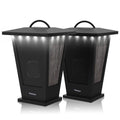 Pinao Black Waterproof Bluetooth Speakers 2 Packs 20W with LED Lights U393910