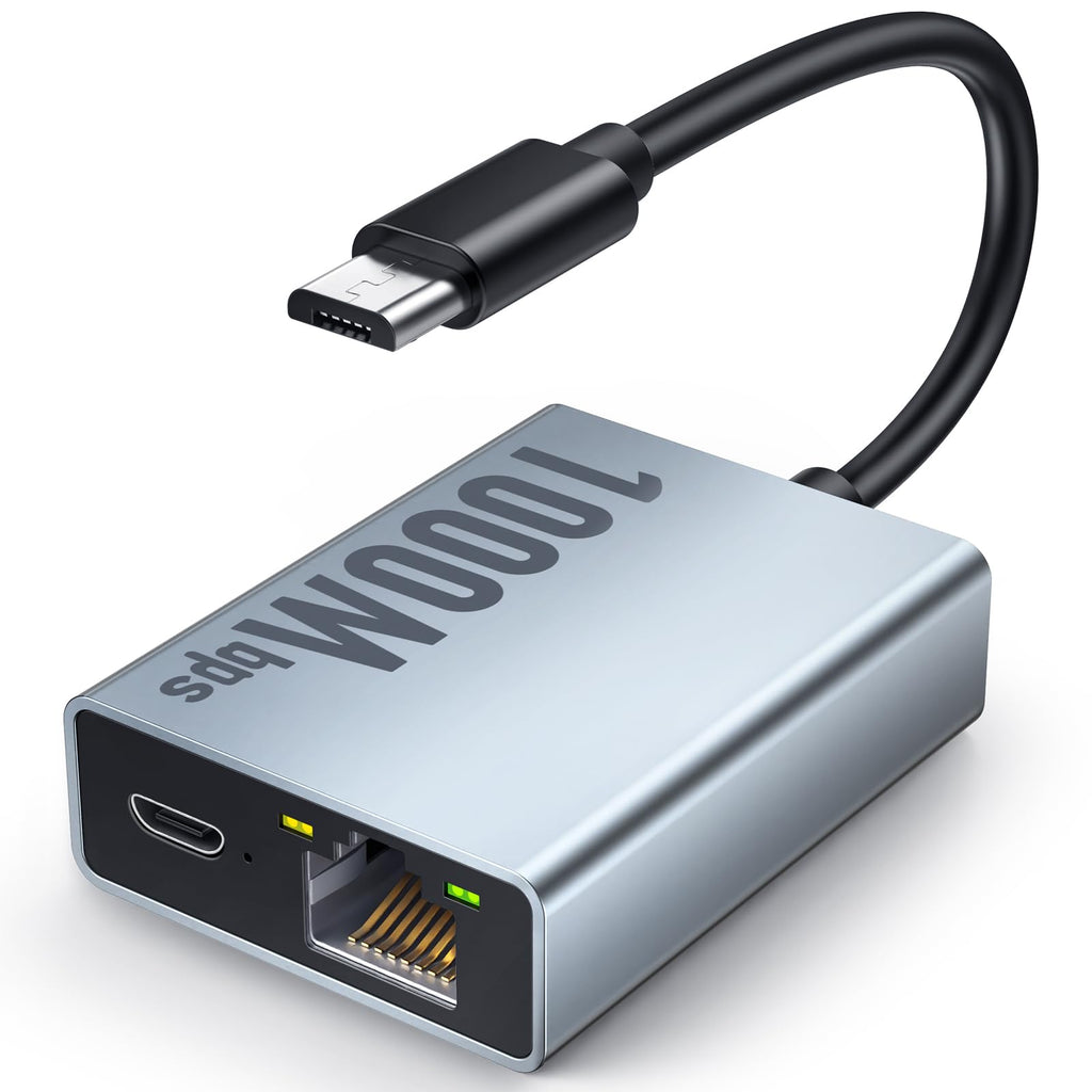 1000 Mbps Micro USB to RJ45 Ethernet Adapter B441638