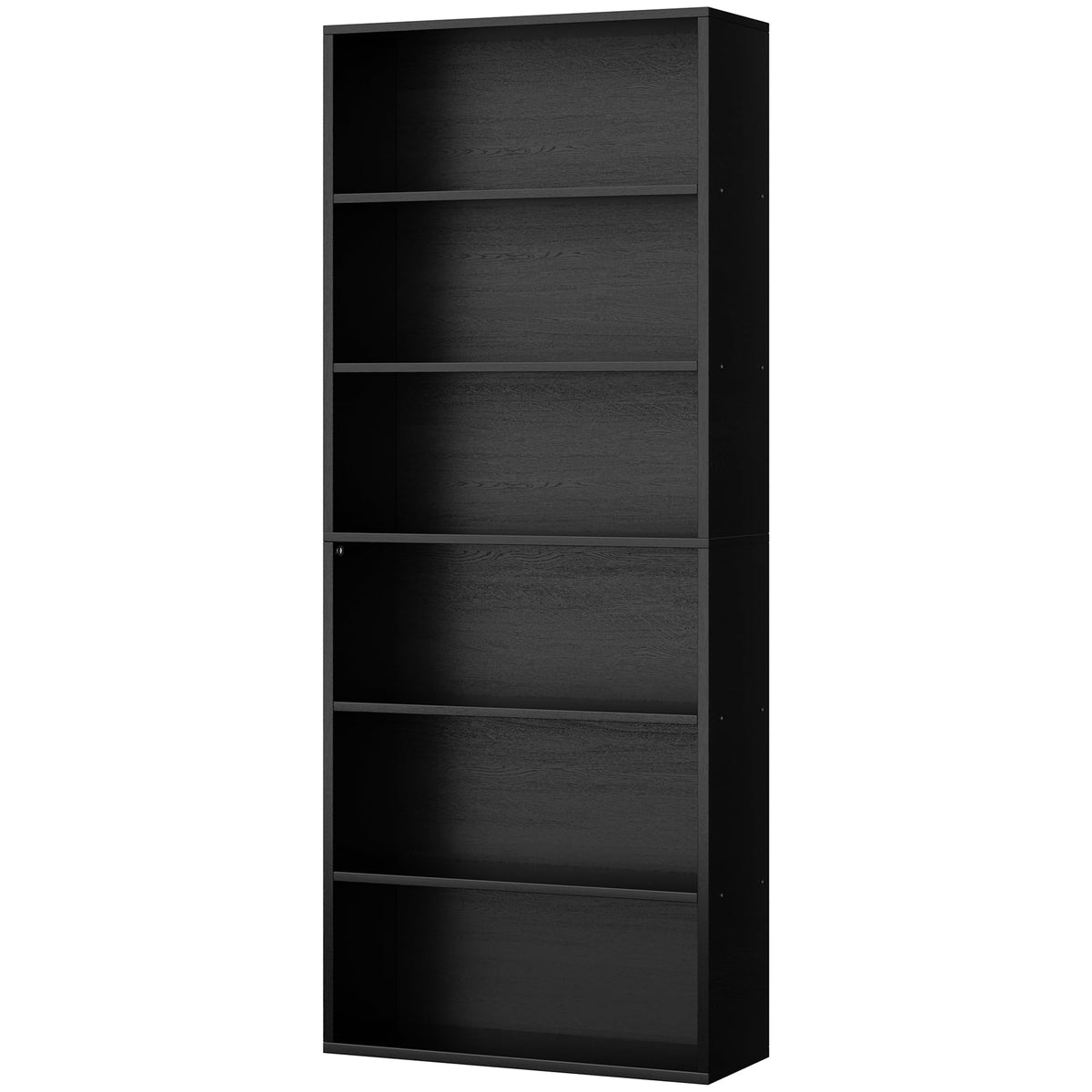 6-Tier Black Bookshelf E9958