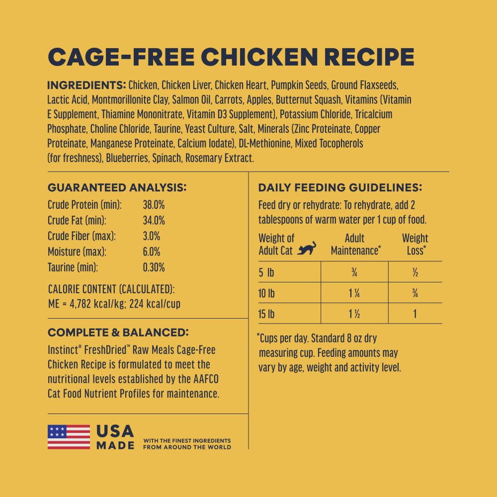 Freeze Dried Raw Chicken Cat Food 9.5 oz F20491
