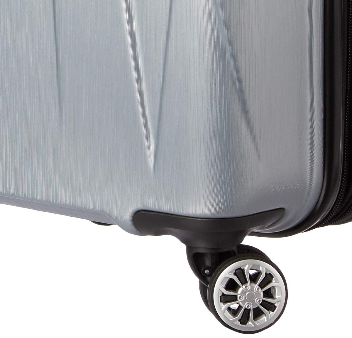 Hardside Expandable Spinner Luggage Silver Carry-On 20-Inch W3027