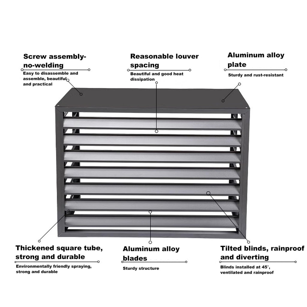 Aluminum 4-Panel AC Condenser Fence U4914