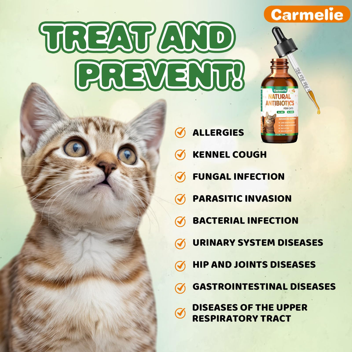 2 fl oz Natural Antibiotics for Cats U774