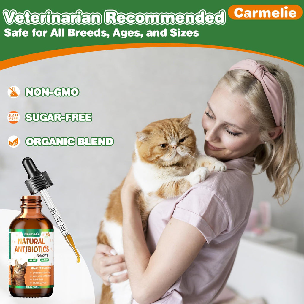 2 fl oz Natural Antibiotics for Cats U774