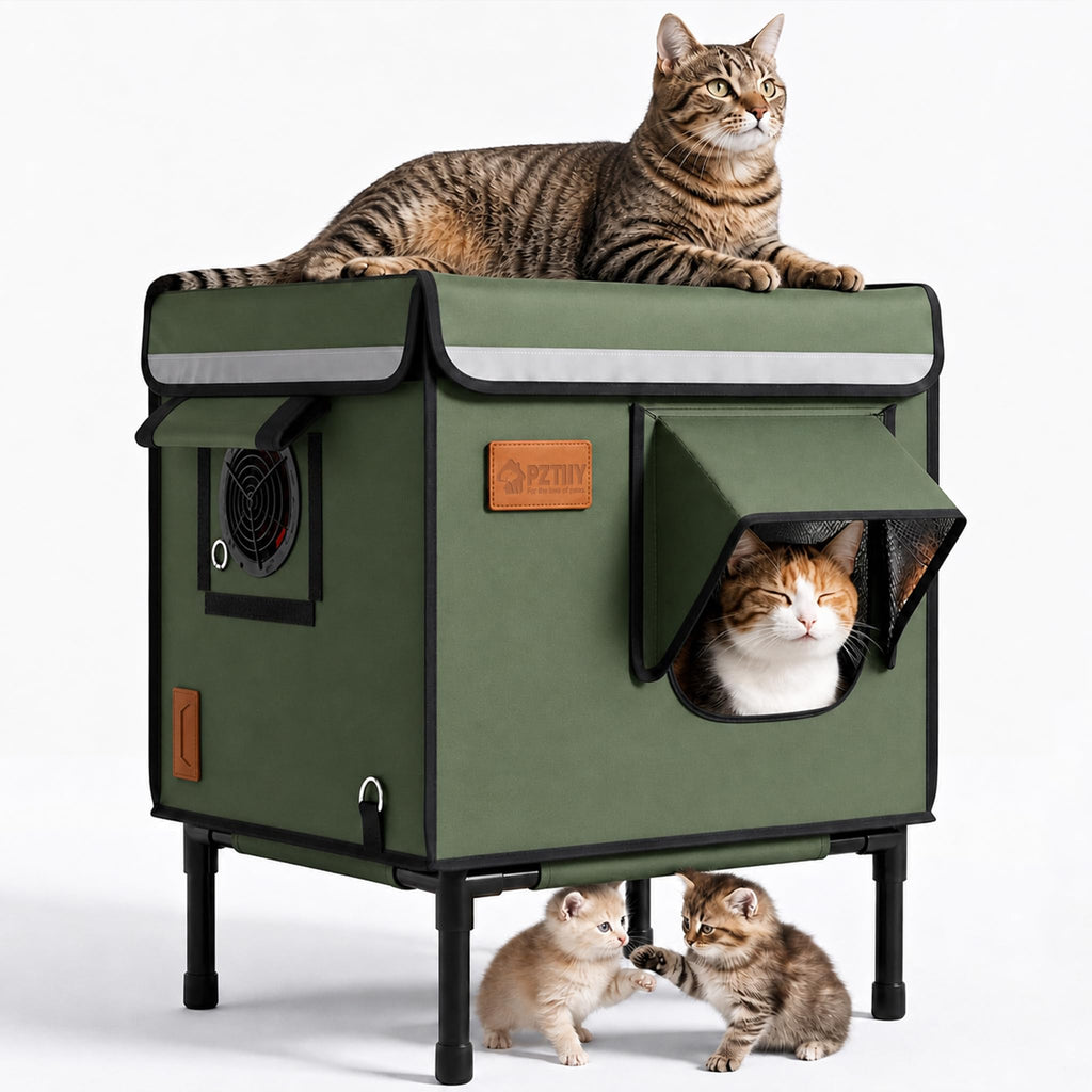 Waterproof Insulated Outdoor Cat House P762143