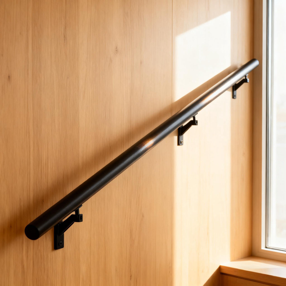 5 FT Aluminum Handrail Kit with Stainless Steel Brackets K109