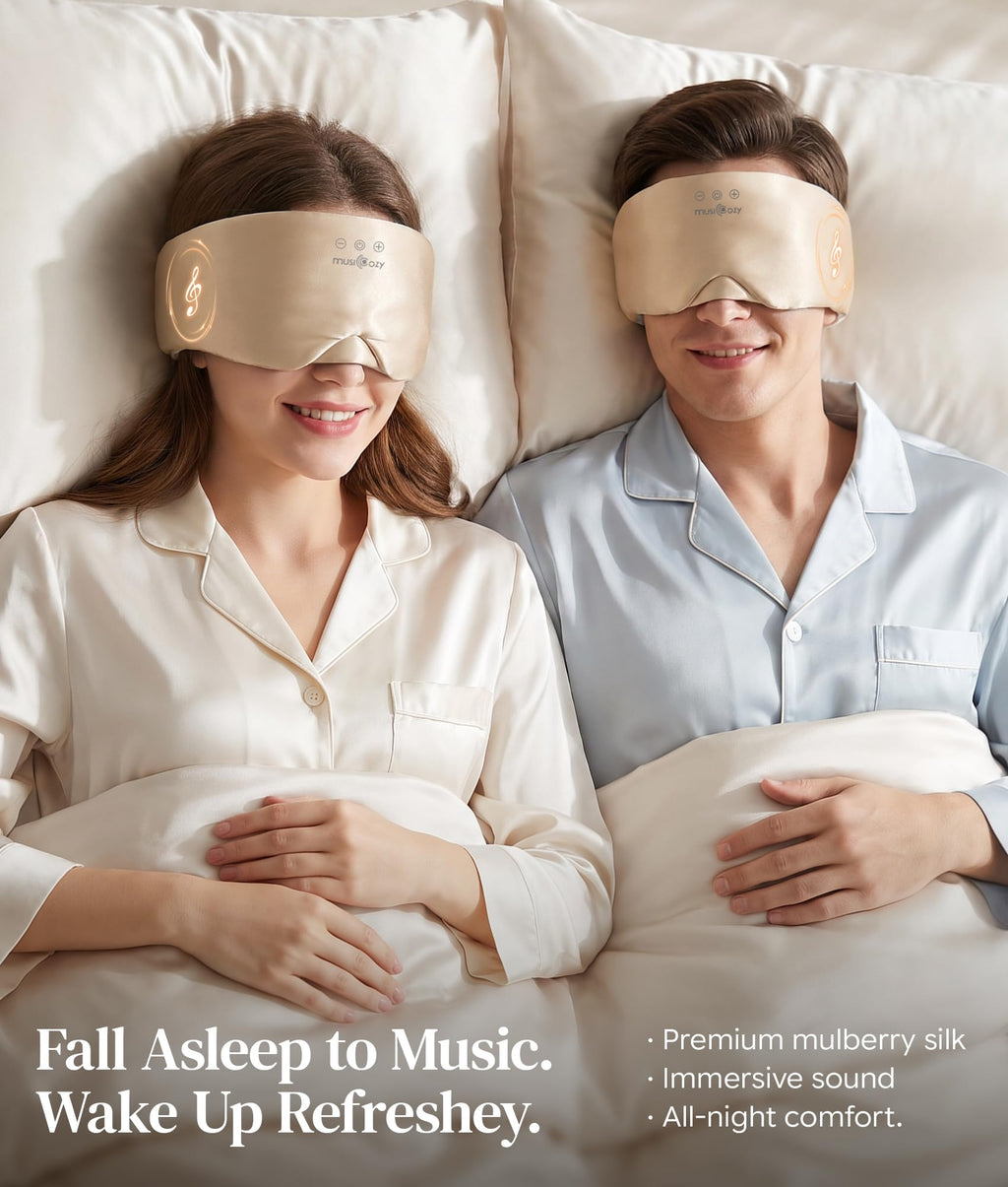 Silk Sleep Mask Bluetooth Headphones K7145