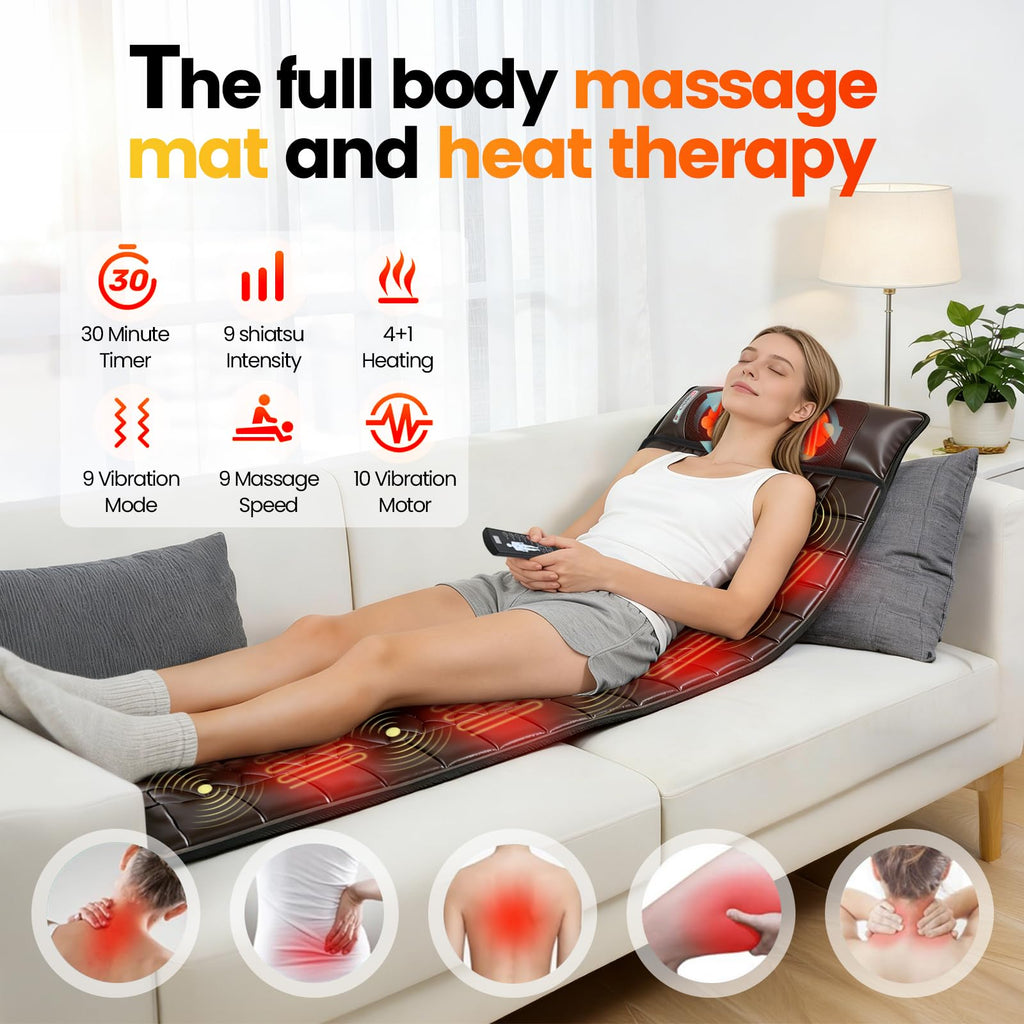 Full Body Massage Mat with Heat G60802