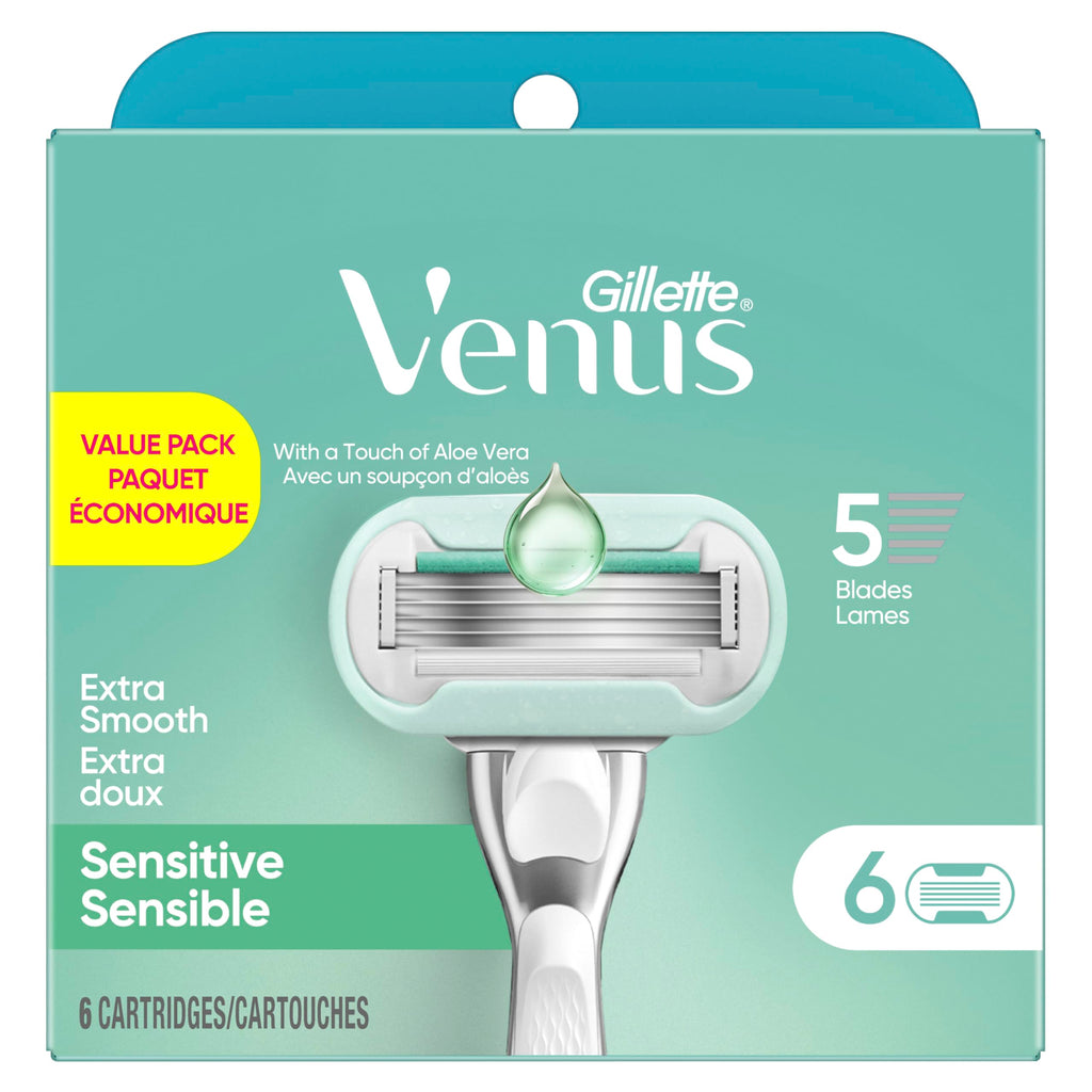 6 Count Sensitive Womens Razor Blade Refills H86599
