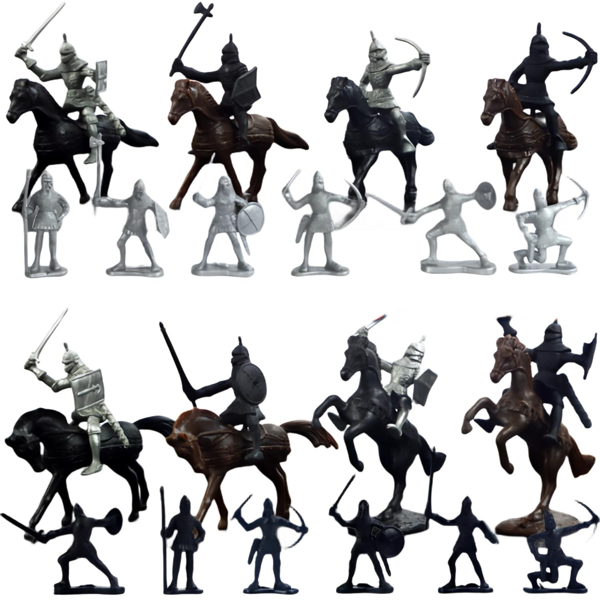 Medieval Knights Toy Soldier Cavalry Horses Set G759323