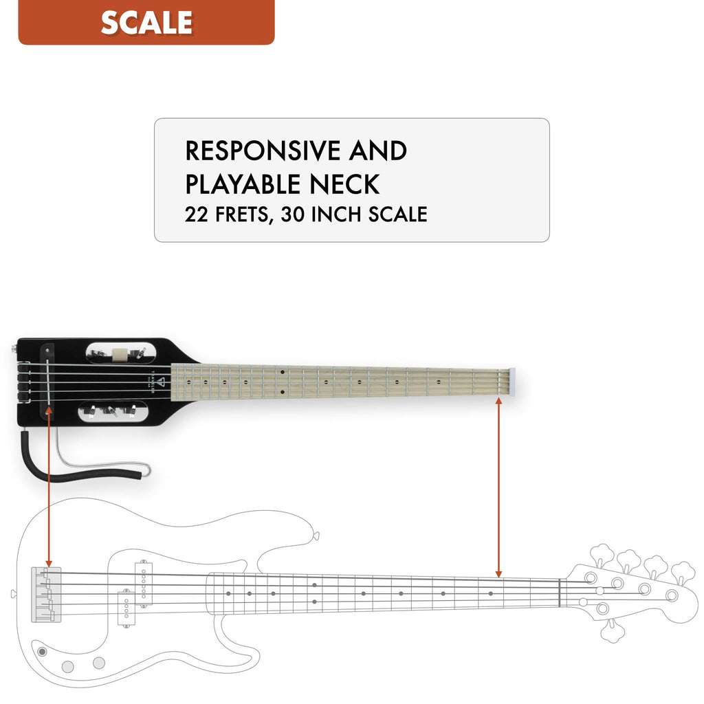 Gloss Black 5-String Bass Guitar P4236