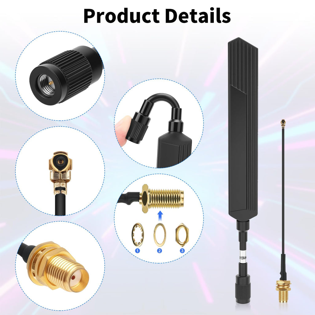 Waterproof 915MHz LoRa Antenna 10dBi F1311