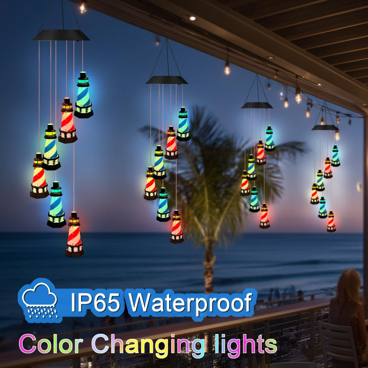Color Changing LED Wind Chimes Y31231