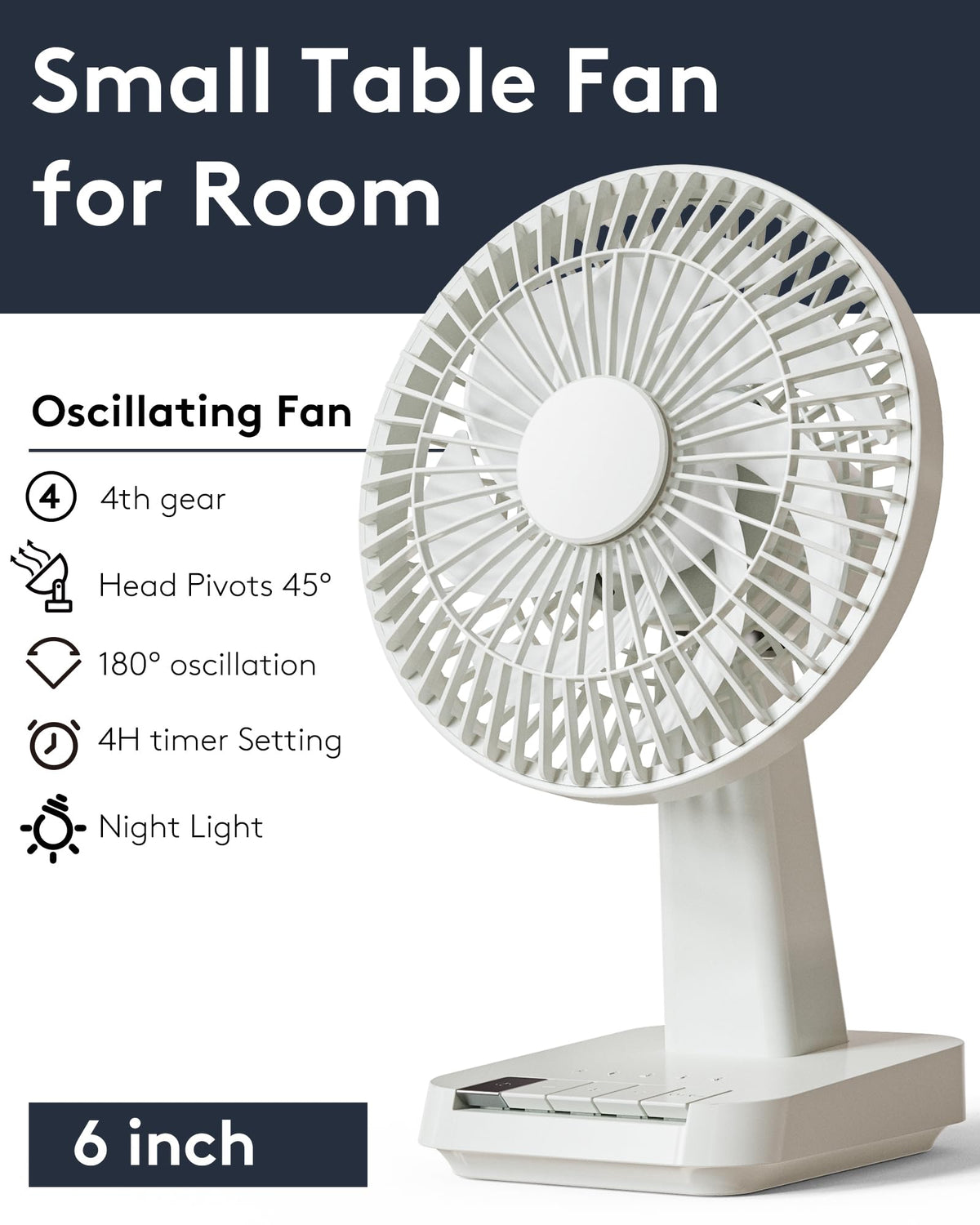 Small Oscillating Desk Fan M732
