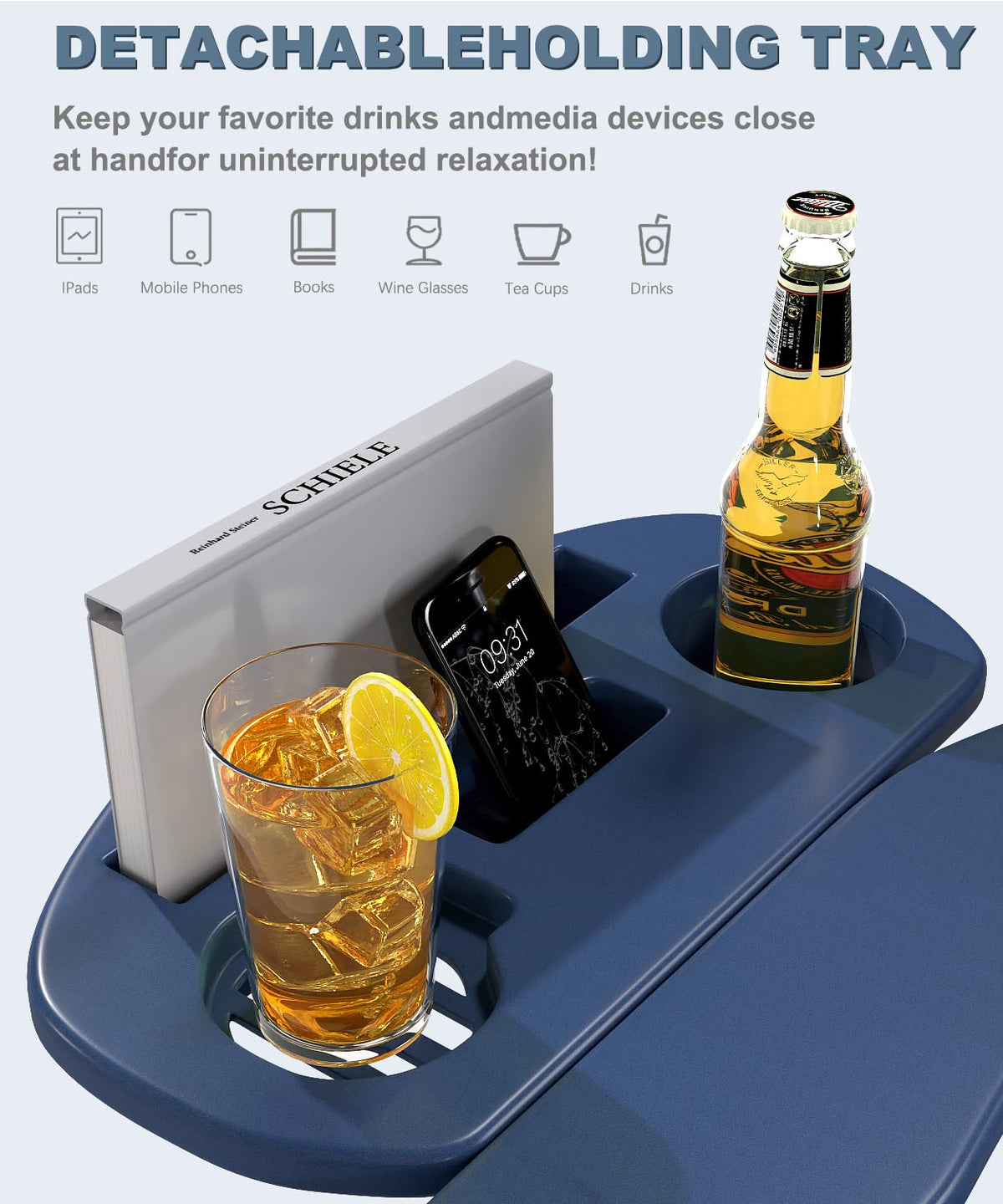 Adjustable Adirondack Chair Set of 2 with Ottoman X7822